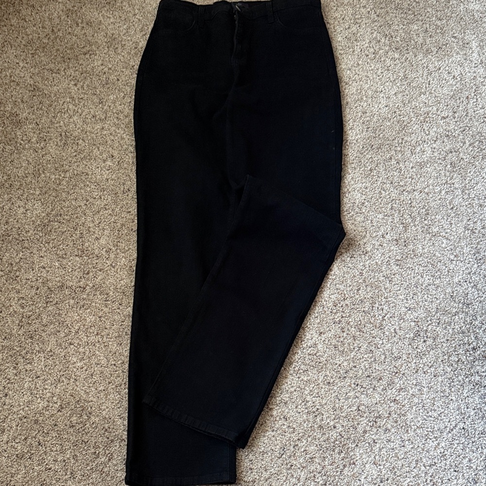 NYDJ Women's Black Straight Leg Jeans